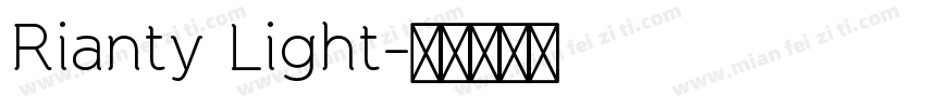 Rianty Light字体转换